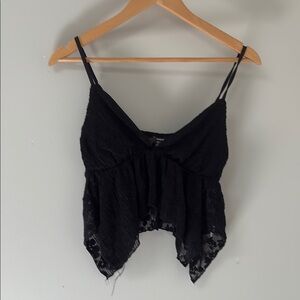 SHEIN Black Lace Camisole Top